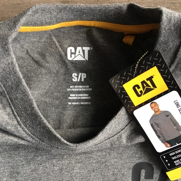 NWT CATERPILLAR LS Jersey T shirt small - Picture 6 of 16